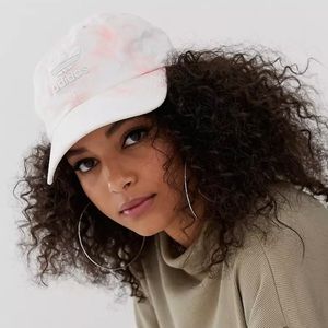 NWT Adidas Pink & White Tie Dye Hat